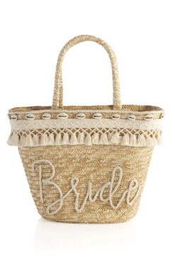 Show Me Your Mumu Bride Straw Tote Bag ~ Natural
