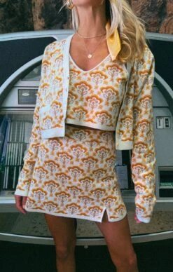 Show Me Your Mumu Sharon Skirt ~ Honey Wallflower Knit -Show Me Your Mumu 0232BFFC 1792 43CF 98EF 009D0A0CA318