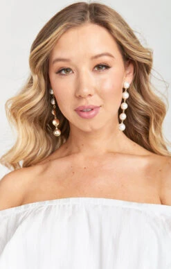 Show Me Your Mumu Vale Drop Earrings ~ Pearl/Gold -Show Me Your Mumu 145ee0949d1a724259fd71a497f82d3c