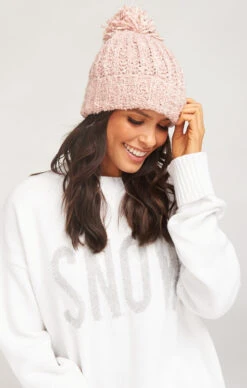 Show Me Your Mumu Katie Pom Pom Hat ~ Pink -Show Me Your Mumu 2628db1c9e1e7456036e5775bb1ea7cf