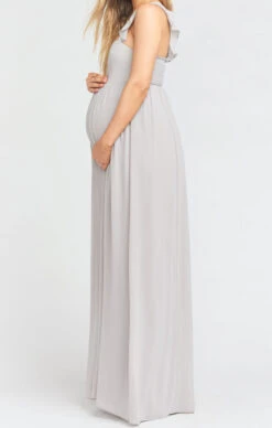 Show Me Your Mumu June Maxi Dress ~ Dove Grey Chiffon -Show Me Your Mumu 267b0f0507a8004fb702db50f62442da