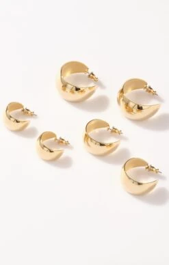 Show Me Your Mumu Faithy Jewels Large Lucy Hoop Earrings ~ Gold -Show Me Your Mumu 33 LUCY ECOMM FJ FEB11 1043