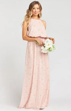Show Me Your Mumu Heather Halter Dress ~ GWSXMUMU Blush Meadow