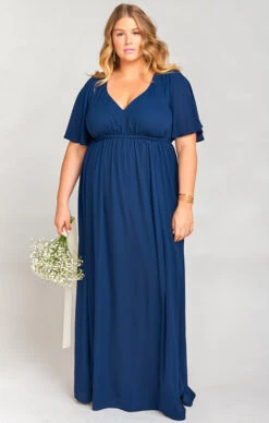 Show Me Your Mumu Emily Empire Maxi Dress ~ Rich Navy Crisp -Show Me Your Mumu 51564a3eb937d3e0101326ff7ec842f5