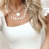 Show Me Your Mumu ALV Jewels Mother Of Pearl Heart Necklace ~ Ivory -Show Me Your Mumu 51FFDE34 A4A8 4C6F 809F A54CE3FA5618