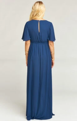 Show Me Your Mumu Emily Empire Maxi Dress ~ Rich Navy Crisp -Show Me Your Mumu 52e9e0572adfa47965108da317a2da30