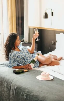 Show Me Your Mumu Daydreaming PJ Set ~ Blue Teagan Floral -Show Me Your Mumu 555A7884