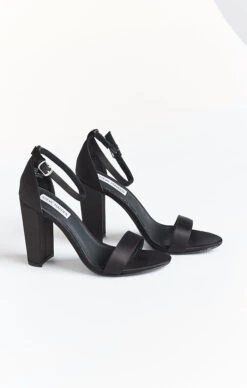 Show Me Your Mumu Steve Madden Carrson Heels ~ Black Satin -Show Me Your Mumu 56f95605a908ffa9eea6fcb43f92ef69