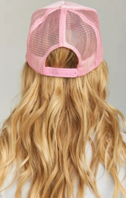 Show Me Your Mumu Mumu Trucker Hat ~ Light Pink/White -Show Me Your Mumu 581e8bdac02080417e5336eefacbf5a7