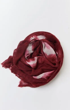 Show Me Your Mumu Island Maroon Tie Dye Scarf Or Sarong -Show Me Your Mumu 5951bdb2a7970ba3a552f536d12545a6