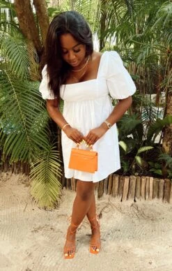 Show Me Your Mumu Amore Dress ~ White Poplin