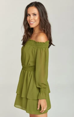 Show Me Your Mumu Esmeralda Dress ~ Dusty Olive Chiffon -Show Me Your Mumu 5a606da7e231cbe40c3f4743a1bb0a8e