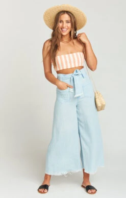 Show Me Your Mumu Kenny Scarf Top ~ Dreamsicle Stripe Linen -Show Me Your Mumu 5fa777f80617f3f9306e1ca6e9702a5d