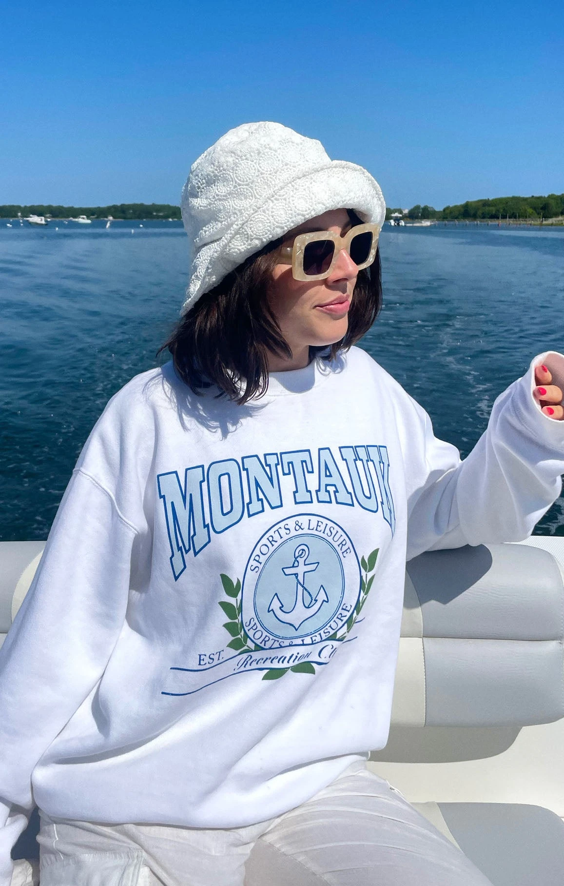 Show Me Your Mumu Stanley Sweatshirt ~ Montauk Graphic 3 Show Me Your Mumu Stanley Sweatshirt ~ Montauk Graphic