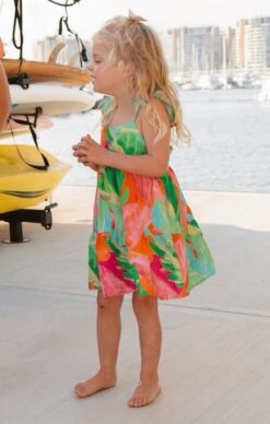 Show Me Your Mumu Dodd Ruffle Dress ~ Tropics Palm