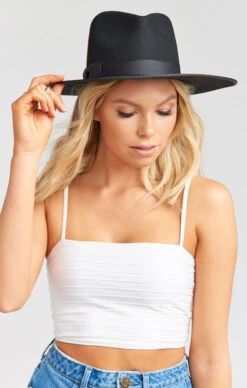 Show Me Your Mumu Lack Of Color Noir Rancher Hat ~ Black -Show Me Your Mumu 6d0fc2ab5918729bf642ec1d35dece82