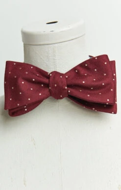 Show Me Your Mumu Josh Bow Tie ~ Merlot Dot