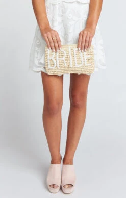 Show Me Your Mumu LJC Designs Bride Raffia Clutch ~ Beige/White 9 Show Me Your Mumu LJC Designs Bride Raffia Clutch ~ Beige/White -Show Me Your Mumu 73103fdf79e774f58064e01c4190d80d