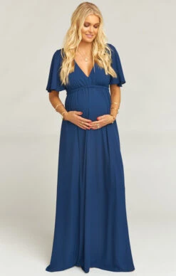 Show Me Your Mumu Emily Empire Maxi Dress ~ Rich Navy Crisp -Show Me Your Mumu 7a8ff6a1661841b79792b8549bca4985