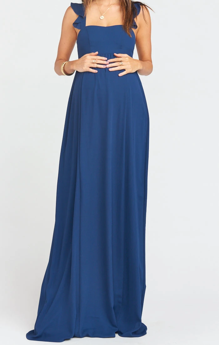 Show Me Your Mumu June Maxi Dress ~ Rich Navy Crisp 8 Show Me Your Mumu June Maxi Dress ~ Rich Navy Crisp - Image 6