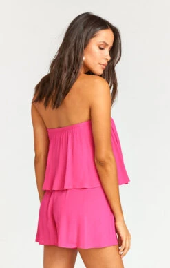 Show Me Your Mumu Thelma Romper ~ Hot Pink -Show Me Your Mumu 8dce3b4769d893553300b86cd7599e82