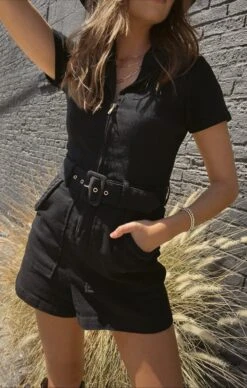 Show Me Your Mumu Outlaw Romper ~ Pitch Black -Show Me Your Mumu A3056821 77AB 4D8E B944 48FFFAD5EA34copy