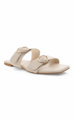 Show Me Your Mumu Billini Alaia Buckle Sandals ~ White Clay -Show Me Your Mumu ALAIA WHITE CLAY CROC 3