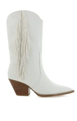 Show Me Your Mumu Billini Andi Fringe Boot ~ White -Show Me Your Mumu ANDI WHITE 1