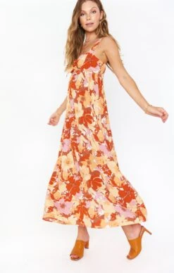 Show Me Your Mumu Penelope Midi Dress ~ Party Poppy Blooms
