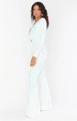 Show Me Your Mumu Martina Wrap Jumpsuit ~ White Sparkle Sequin 16 Show Me Your Mumu Martina Wrap Jumpsuit ~ White Sparkle Sequin -Show Me Your Mumu BF2 5290 IW92 02