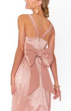 Show Me Your Mumu Charlotte Bow Dress ~ English Rose Taffeta -Show Me Your Mumu BF3 5371 DB77 02