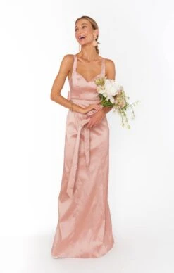 Show Me Your Mumu Charlotte Bow Dress ~ English Rose Taffeta -Show Me Your Mumu BF3 5371 DB77 08