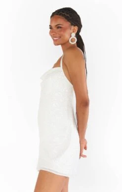 Show Me Your Mumu Suzanna Slip Dress ~ White Sequins -Show Me Your Mumu BF3 5392 WS02 03