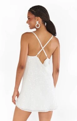 Show Me Your Mumu Suzanna Slip Dress ~ White Sequins -Show Me Your Mumu BF3 5392 WS02 04