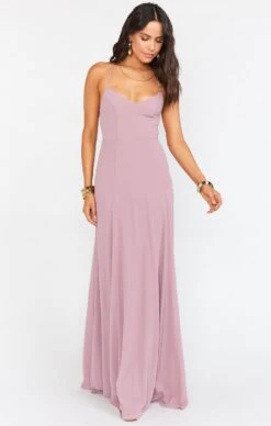 Show Me Your Mumu Godshaw Goddess Gown ~ Antique Rose Chiffon -Show Me Your Mumu BF7 0057N AR24 002