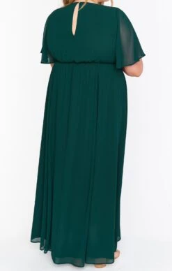 Show Me Your Mumu Emily Empire Maxi Dress ~ Emerald Chiffon -Show Me Your Mumu BM0 0223NX ER24 07
