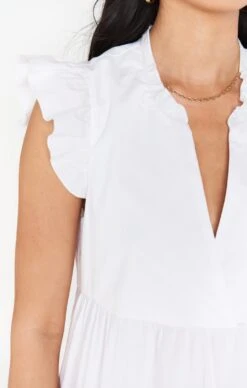 Show Me Your Mumu Mia James Midi Dress ~ White Poplin -Show Me Your Mumu BM1 0420 WH05 01