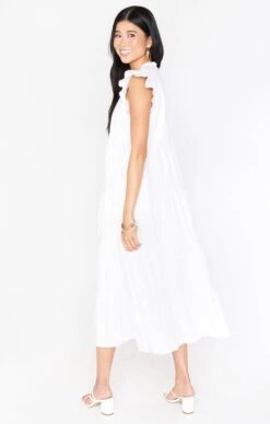 Show Me Your Mumu Mia James Midi Dress ~ White Poplin -Show Me Your Mumu BM1 0420 WH05 01 1