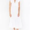 Show Me Your Mumu Mia James Midi Dress ~ White Poplin -Show Me Your Mumu BM1 0420 WH05 01 3