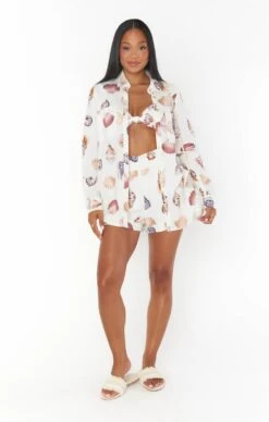Show Me Your Mumu Disilvio Shorts ~ Shell Linen -Show Me Your Mumu BM3 5368 SH56 01