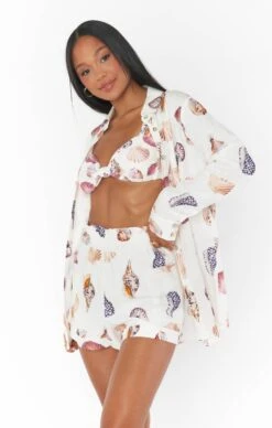 Show Me Your Mumu Disilvio Shorts ~ Shell Linen -Show Me Your Mumu BM3 5368 SH56 03