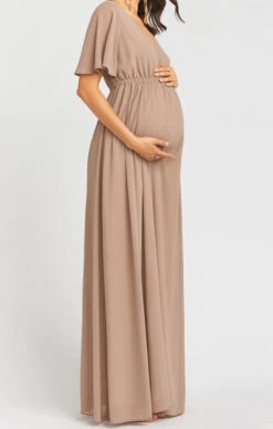 Show Me Your Mumu Emily Empire Maxi Dress ~ Dune Chiffon -Show Me Your Mumu BM9 0223N DU24 06