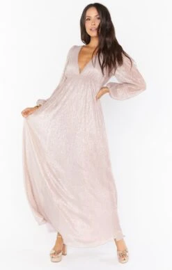 Show Me Your Mumu Rosaline Maxi Dress ~ Magic Mauve Glimmer