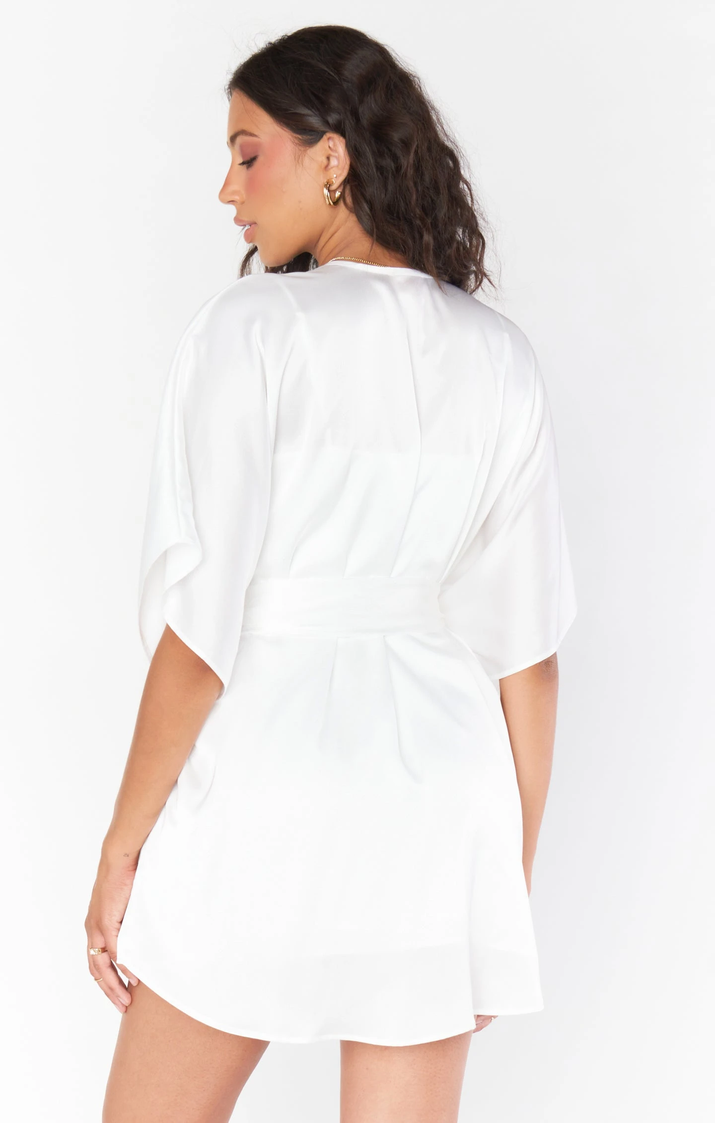 Show Me Your Mumu First Look Robe ~ Ivory Luxe Satin 9 Show Me Your Mumu First Look Robe ~ Ivory Luxe Satin - Image 7