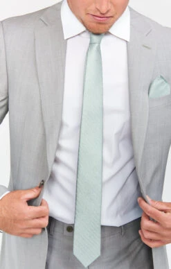 Show Me Your Mumu Sam Pocket Square ~ Silver Sage Solid -Show Me Your Mumu BR9 0105 SS46 03