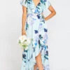 Show Me Your Mumu Jess Ruffle Midi Dress ~ Mint To Be Floral -Show Me Your Mumu BR9 0243 MB33 01