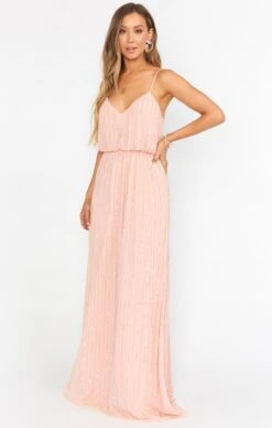 Show Me Your Mumu Victoria Maxi Dress ~ Dusty Blush Beaded -Show Me Your Mumu BR9 0504N DB20 05