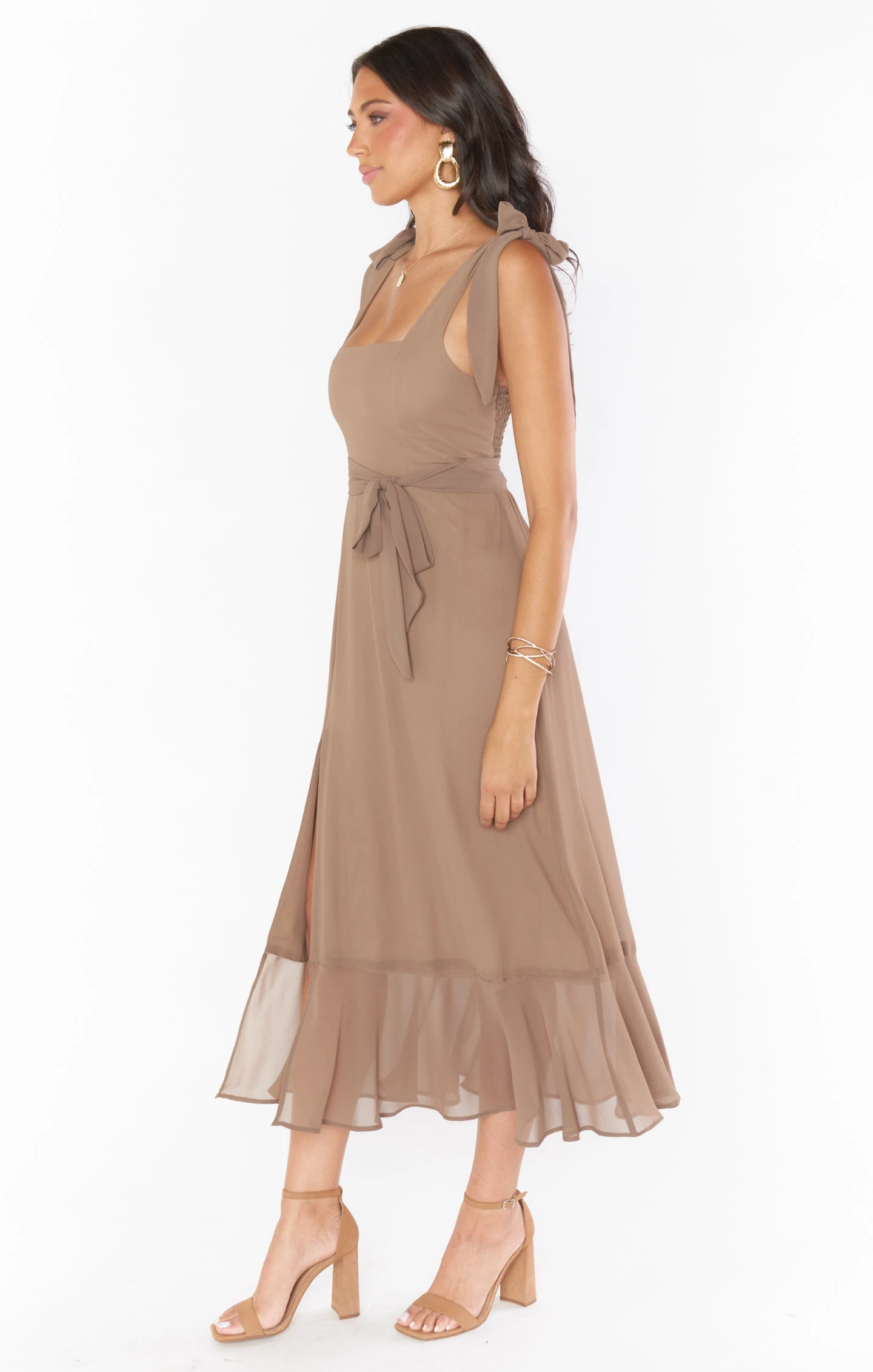 Show Me Your Mumu Claire Midi Dress ~ Dune Chiffon 4 Show Me Your Mumu Claire Midi Dress ~ Dune Chiffon - Image 2