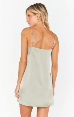 Show Me Your Mumu Happily Ever Top Slip ~ Moss Green Luxe Satin -Show Me Your Mumu BS3 5314 SA62 03