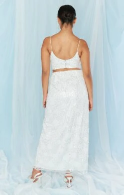 Show Me Your Mumu Love Letter Skirt ~ Embellished Tulle Floral -Show Me Your Mumu BS3 5339 EM12 03